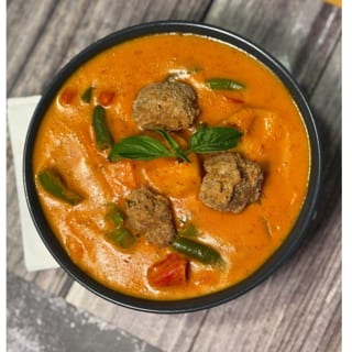 Panang Curry With Vegan Chicken