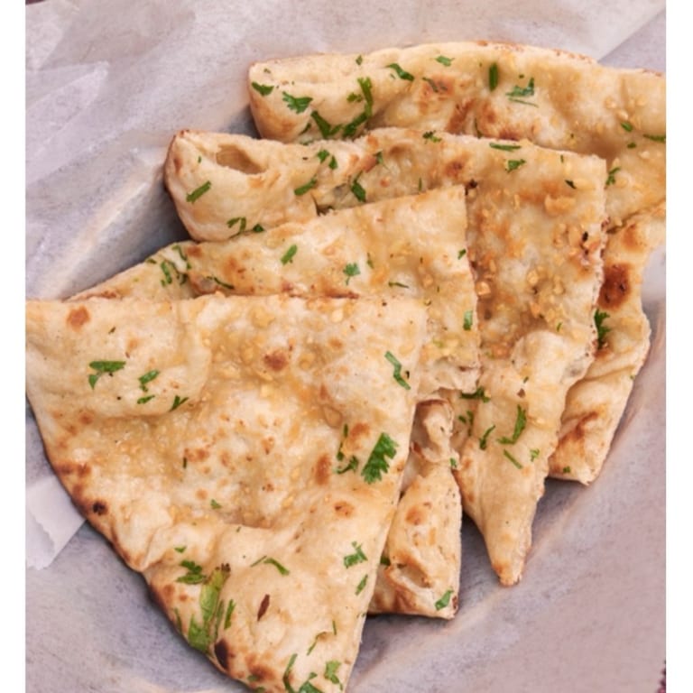Delicious Garlic Naan Awaits